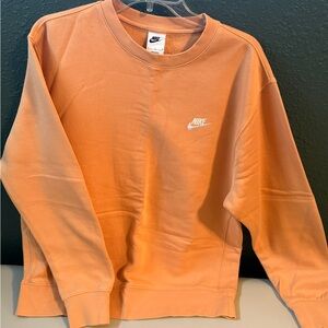 Nike Men's Vibrant Orange Crewneck Sweater